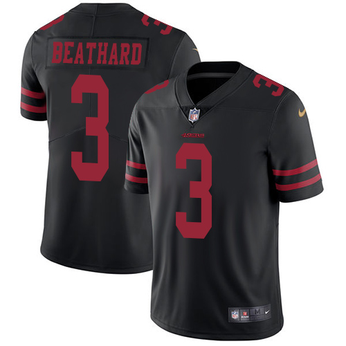 San Francisco 49ers Limited Black Men C. J. Beathard Alternate NFL Jersey #3 Vapor Untouchable